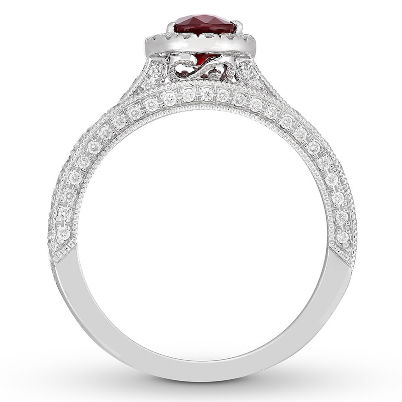 Main Image 2 of Neil Lane Ruby Bridal Set 7/8 ct tw Diamonds 14K White Gold