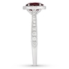 Thumbnail Image 3 of Neil Lane Ruby Engagement Ring 1/2 ct tw Diamonds 14K White Gold