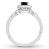 Thumbnail Image 2 of Neil Lane Sapphire Bridal Set 3/4 ct tw Diamonds 14K White Gold