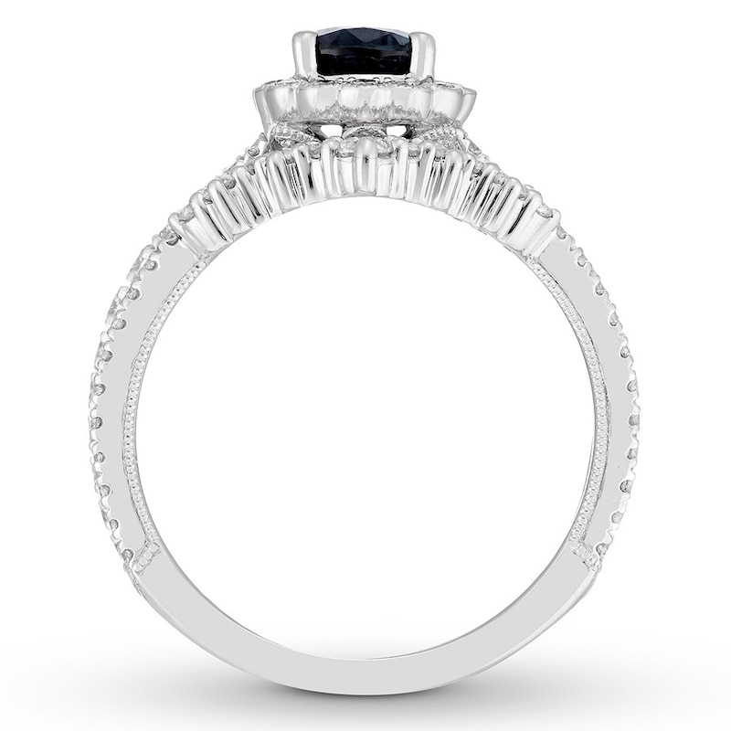 Main Image 2 of Neil Lane Sapphire Bridal Set 3/4 ct tw Diamonds 14K White Gold