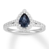 Thumbnail Image 0 of Neil Lane Sapphire Engagement Ring 1/2 ct tw Diamonds 14K White Gold