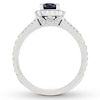 Thumbnail Image 1 of Neil Lane Sapphire Engagement Ring 1/2 ct tw Diamonds 14K White Gold
