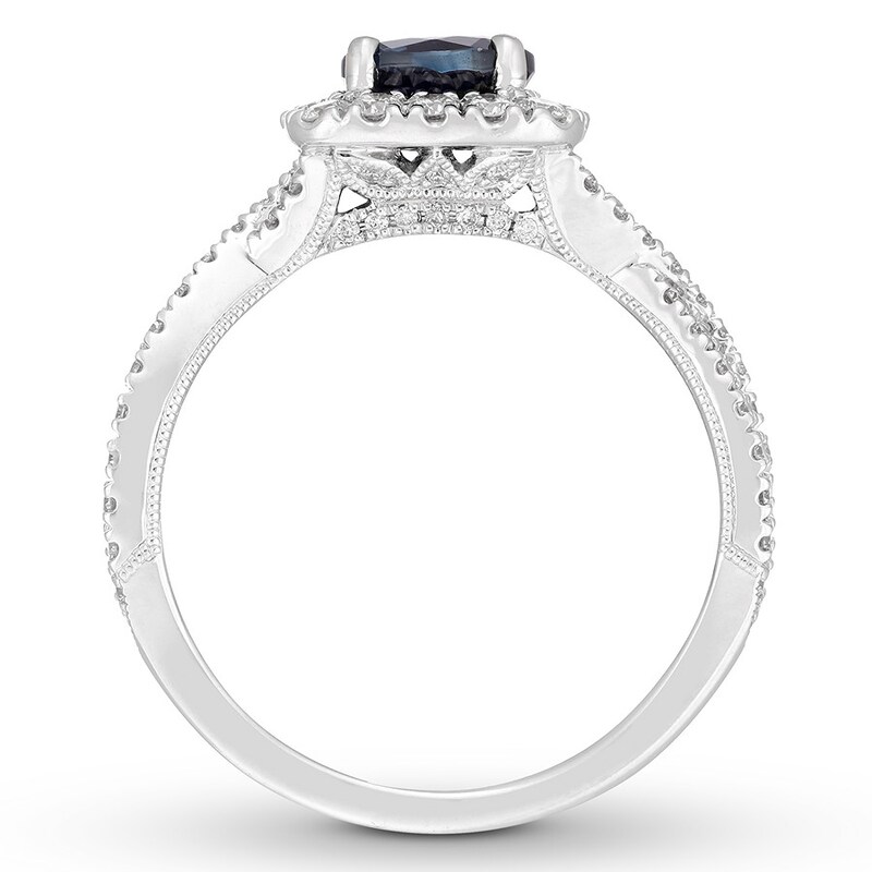 Neil Lane Sapphire Engagement Ring 5/8 ct tw Diamonds 14K Gold