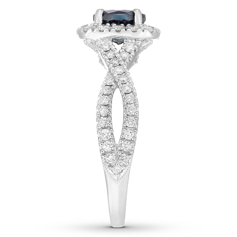 Neil Lane Sapphire Engagement Ring 5/8 ct tw Diamonds 14K Gold