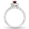Thumbnail Image 2 of Neil Lane Ruby Bridal Set 5/8 ct tw Diamonds 14K White Gold
