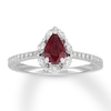 Thumbnail Image 0 of Neil Lane Ruby Engagement Ring 3/8 cttw Diamonds 14K White Gold