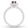 Neil Lane Ruby Engagement Ring 3/8 cttw Diamonds 14K White Gold