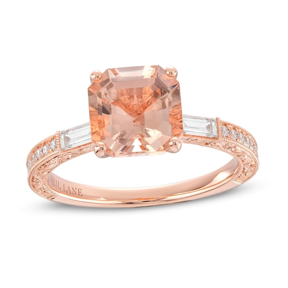 Kay Neil Lane Morganite Engagement Ring 3/8 ct tw Diamonds 14K Gold