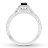 Thumbnail Image 5 of Neil Lane Sapphire Engagement Ring 1/2 ct tw Diamonds 14K Gold