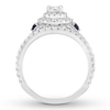Thumbnail Image 2 of Neil Lane Diamond & Sapphire Bridal Set 1-1/3 ct tw 14K White Gold