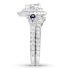 Neil Lane Diamond & Sapphire Bridal Set 1-1/3 ct tw 14K White Gold