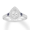 Neil Lane Diamond & Sapphire Engagement Ring 1 ct tw 14K White Gold