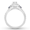 Thumbnail Image 2 of Neil Lane Diamond & Sapphire Engagement Ring 1 ct tw 14K White Gold