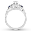Thumbnail Image 1 of Neil Lane Sapphire Engagement Ring 1-1/8 cttw Diamonds 14K Gold
