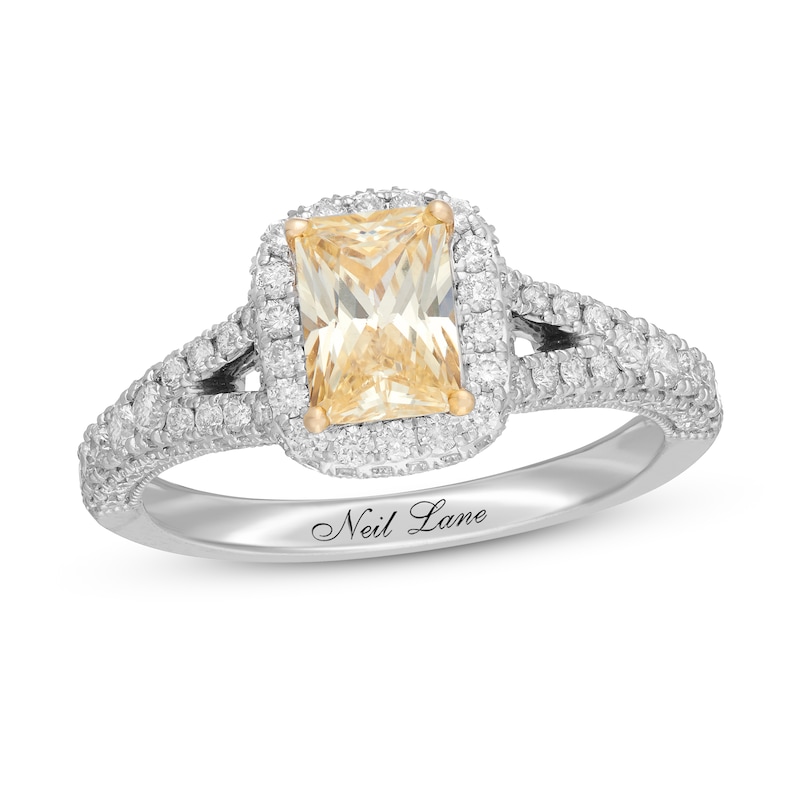 Neil Lane Yellow Diamond Engagement Ring 1-3/4 ct tw 14K Gold with 360