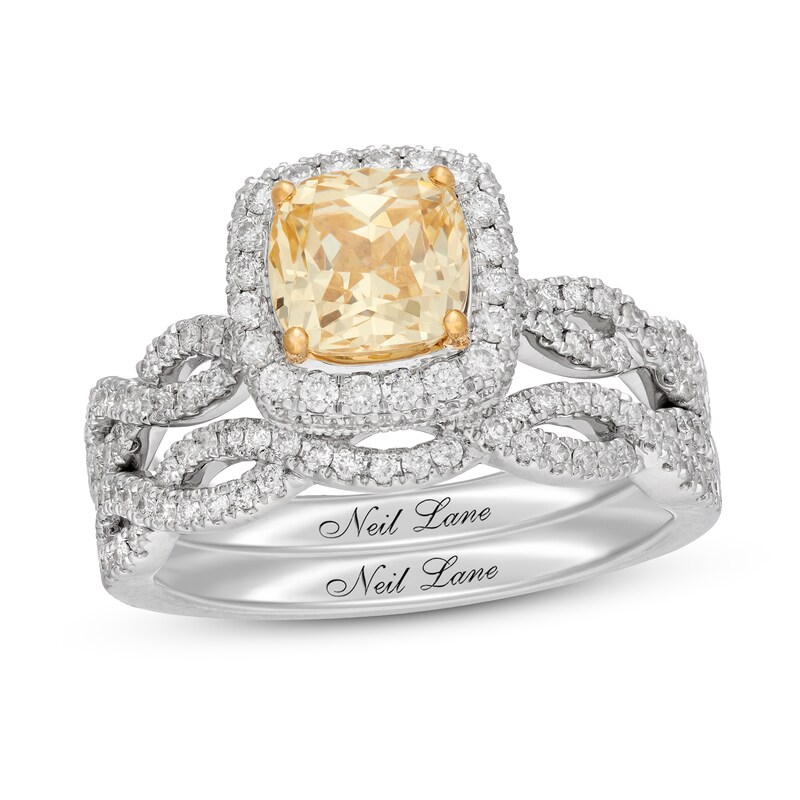 Neil Lane Yellow Diamond Bridal Set 2 1 5 Ct Tw 14k Gold Bridal