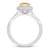 Neil Lane Yellow Diamond Engagement Ring 2 ct tw 14K White Gold