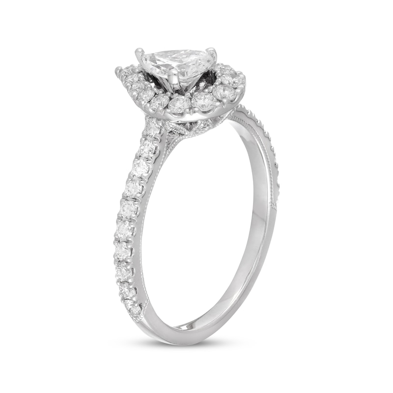 Main Image 2 of Neil Lane Diamond Engagement Ring 1 ct tw Pear/Round 14K White Gold