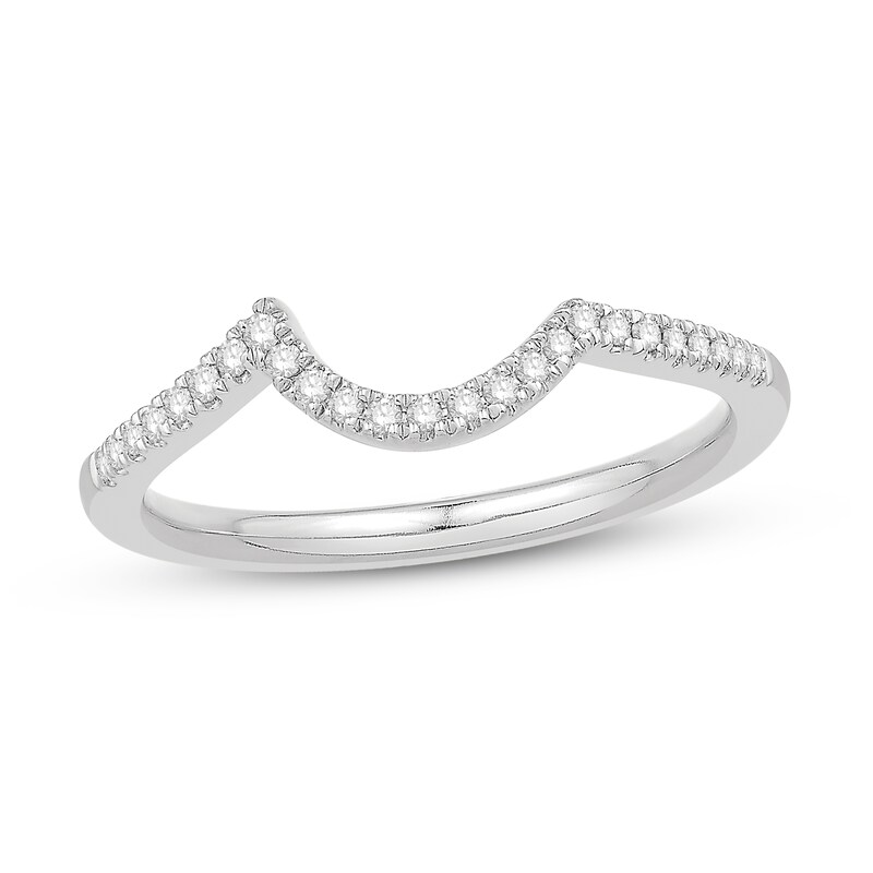Diamond Wedding Band 1/8 ct tw 10K White Gold