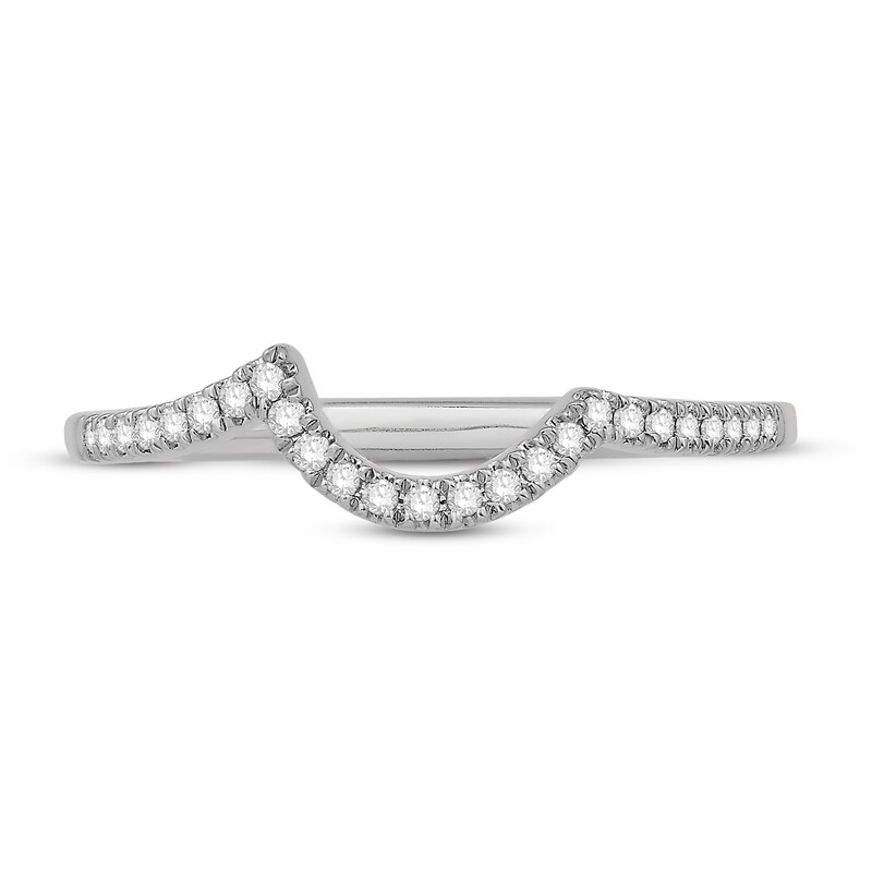Diamond Wedding Band 1/8 ct tw 10K White Gold