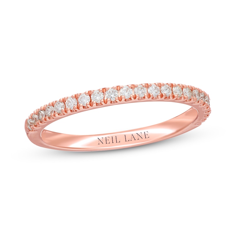 Main Image 1 of Neil Lane Diamond Wedding Band 1/4 ct tw 14K Rose Gold