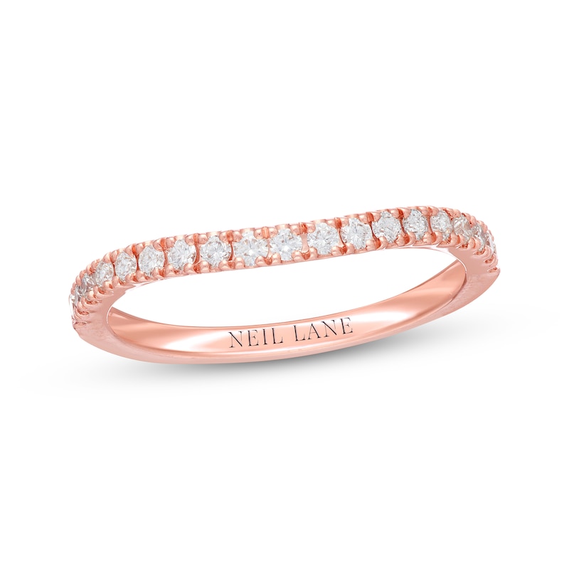 Main Image 1 of Neil Lane Diamond Wedding Band 1/4 ct tw 14K Rose Gold
