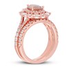 Neil Lane Morganite Bridal Set 1-1/3 ct tw Diamonds 14K Rose Gold