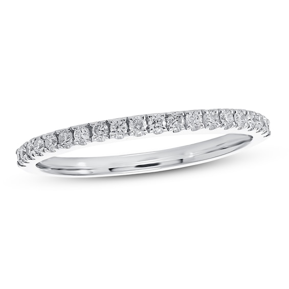 Diamond Wedding Band 1/4 ct tw Round-cut 14K White Gold