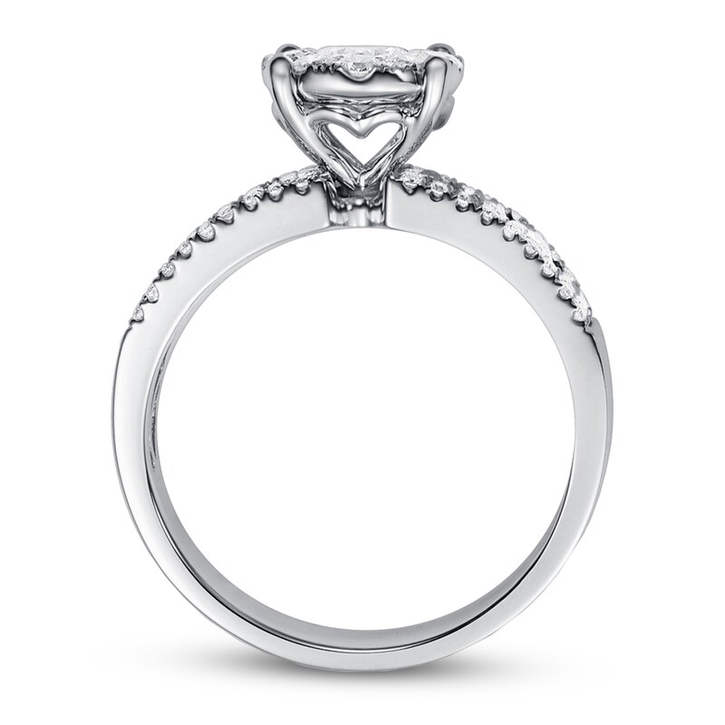 Main Image 2 of Diamond Engagement Ring 1-1/5 ct tw 14K White Gold