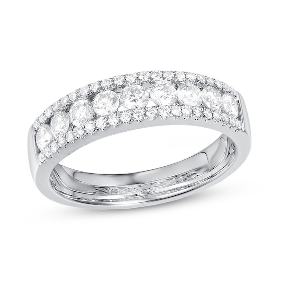 Diamond Wedding Band 3/4 ct tw 14K White Gold