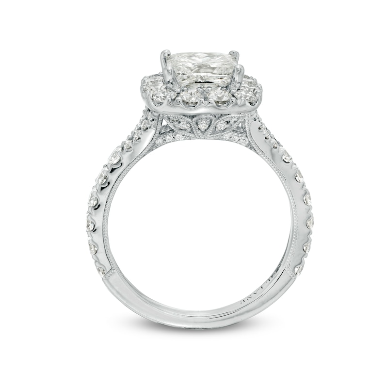 Neil Lane Diamond Engagement Ring 2-5/8 ct tw Princess/Round 14K White Gold
