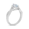 Thumbnail Image 2 of Neil Lane Aquamarine Engagement Ring 1/2 ct tw Diamonds Pear/Round 14K White Gold
