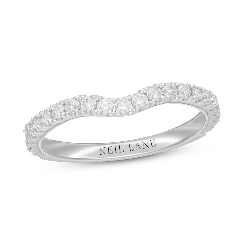 Main Image 7 of Neil Lane Diamond Wedding Band 1/2 ct tw Round-cut 14K White Gold