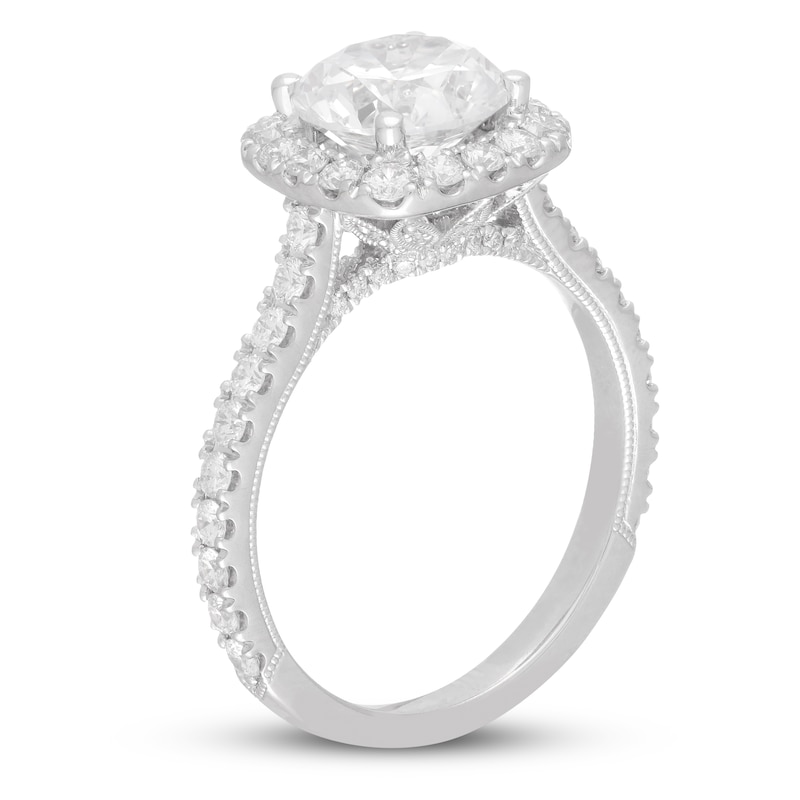 Main Image 2 of Neil Lane Diamond Engagement Ring 2-3/4 ct tw Round-cut 14K White Gold