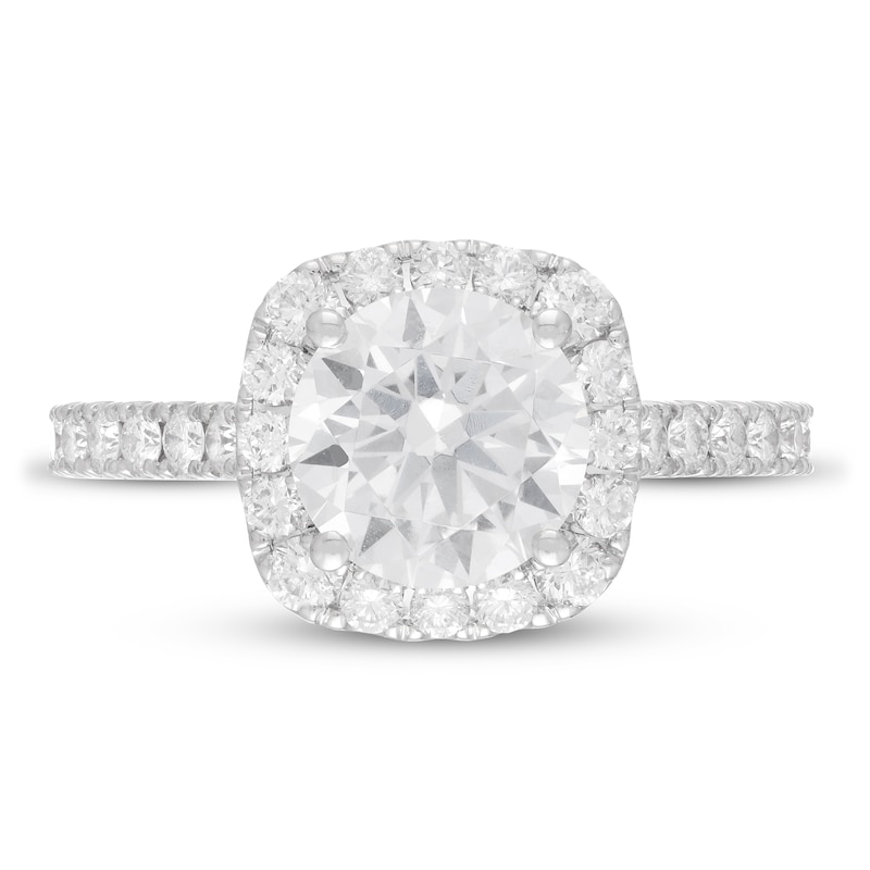 Main Image 3 of Neil Lane Diamond Engagement Ring 2-3/4 ct tw Round-cut 14K White Gold