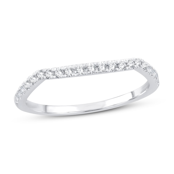 Diamond Wedding Band 1/6 ct tw 14K White Gold