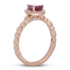 Thumbnail Image 1 of Neil Lane Garnet Engagement Ring 1/4 ct tw Pear & Round-cut 14K Rose Gold