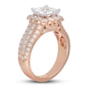 Neil Lane Diamond Engagement Ring 3 ct tw Princess/Round 14K Rose Gold
