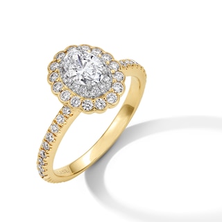 gold diamond dress rings Antique, Edwardian emerald & diamond dress ring main image 0