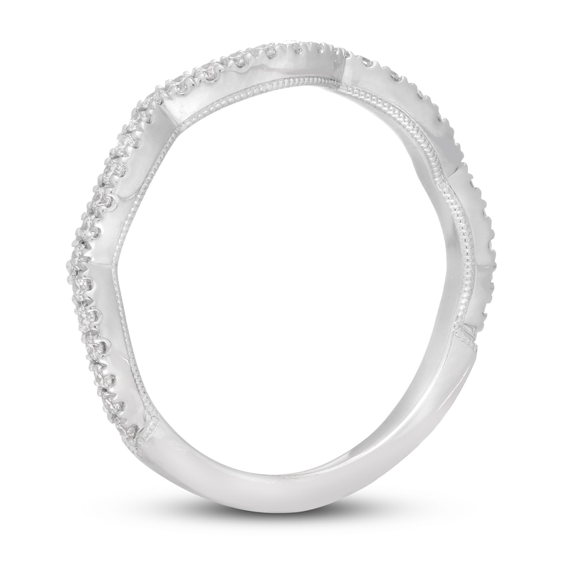 Main Image 8 of Neil Lane Diamond Wedding Band 1/4 ct tw Round-cut 14K White Gold