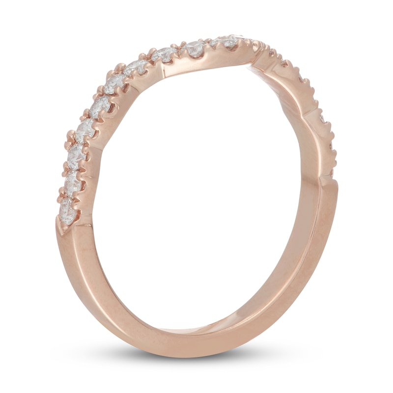 Main Image 9 of Neil Lane Round-Cut Diamond Wedding Band 1/3 ct tw 14K Rose Gold
