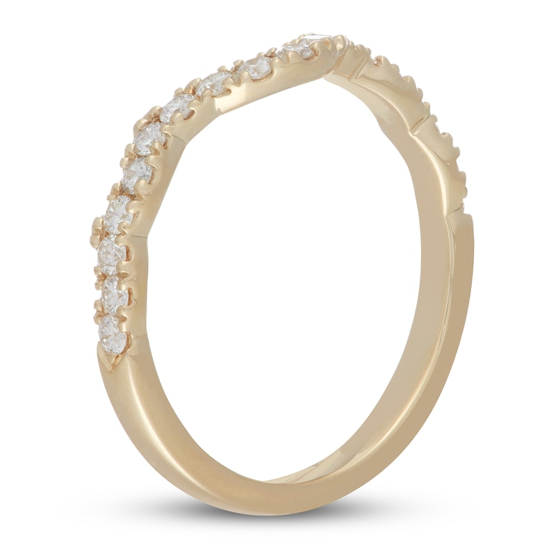 Main Image 8 of Neil Lane Round-Cut Diamond Wedding Band 1/3 ct tw 14K Yellow Gold
