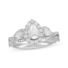 Thumbnail Image 0 of Neil Lane Diamond Engagement Ring 1-1/4 ct tw Pear/Round 14K White Gold