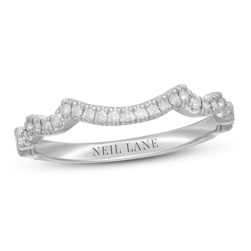 Neil Lane Diamond Wedding Band 1/5 ct tw Round-cut 14K White Gold