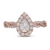 Thumbnail Image 6 of Neil Lane Diamond Engagement Ring 1-1/6 ct tw Pear/Round 14K Rose Gold