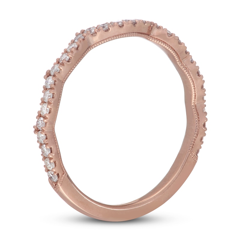 Main Image 8 of Neil Lane Diamond Wedding Band 1/3 ct tw Round-cut 14K Rose Gold