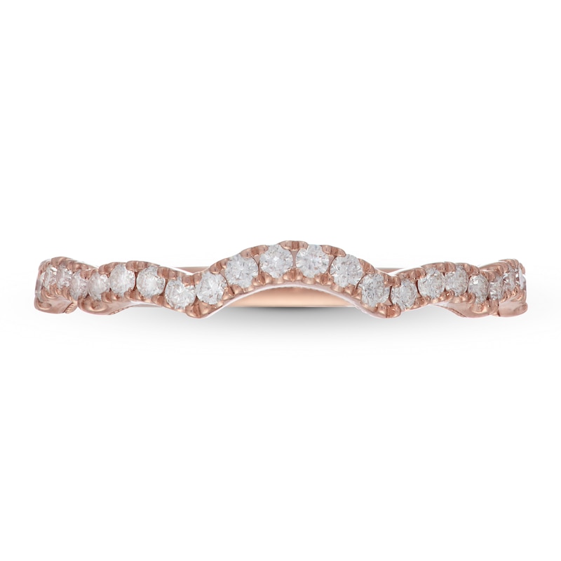 Main Image 9 of Neil Lane Diamond Wedding Band 1/3 ct tw Round-cut 14K Rose Gold