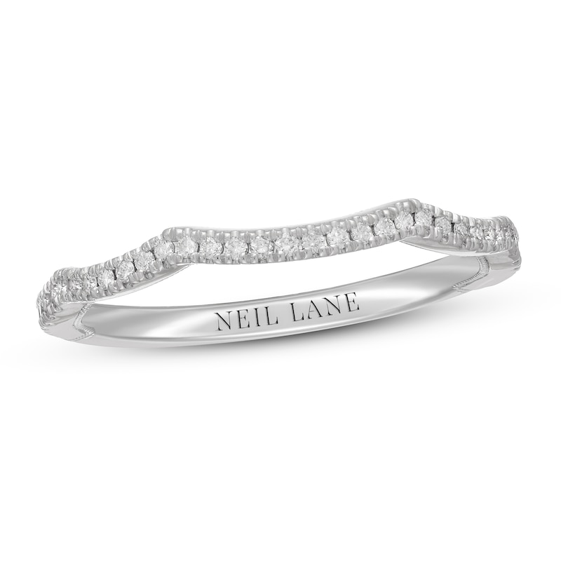 Neil Lane Diamond Wedding Band 1/6 ct tw Round-cut 14K White Gold