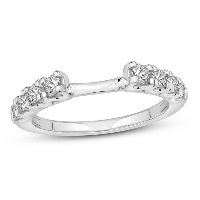 Main Image 1 of Diamond Wedding Band 1/2 ct tw Round-cut 10K White Gold