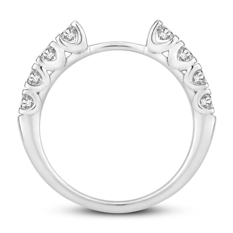 Main Image 2 of Diamond Wedding Band 1/2 ct tw Round-cut 10K White Gold